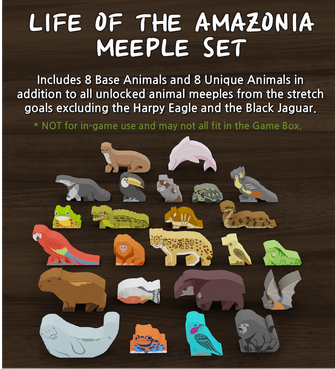 Meeple Set - Life of the Amazonia
