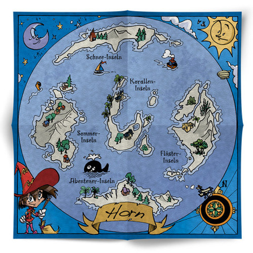 Karte der Münzwelt (Steinpapier) - Little Wizards