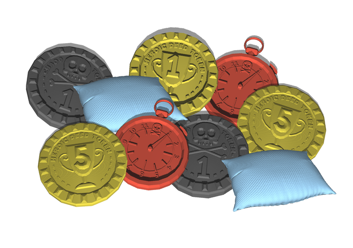 Premium Plastik Token für HE.R.O -  Das Notaufnahme Brettspiel