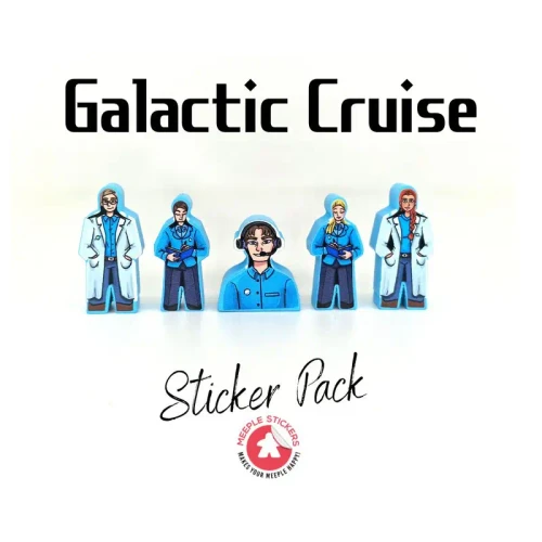 Galactic Cruise - Meeple Stickers (Sticker für Galactic Cruise)