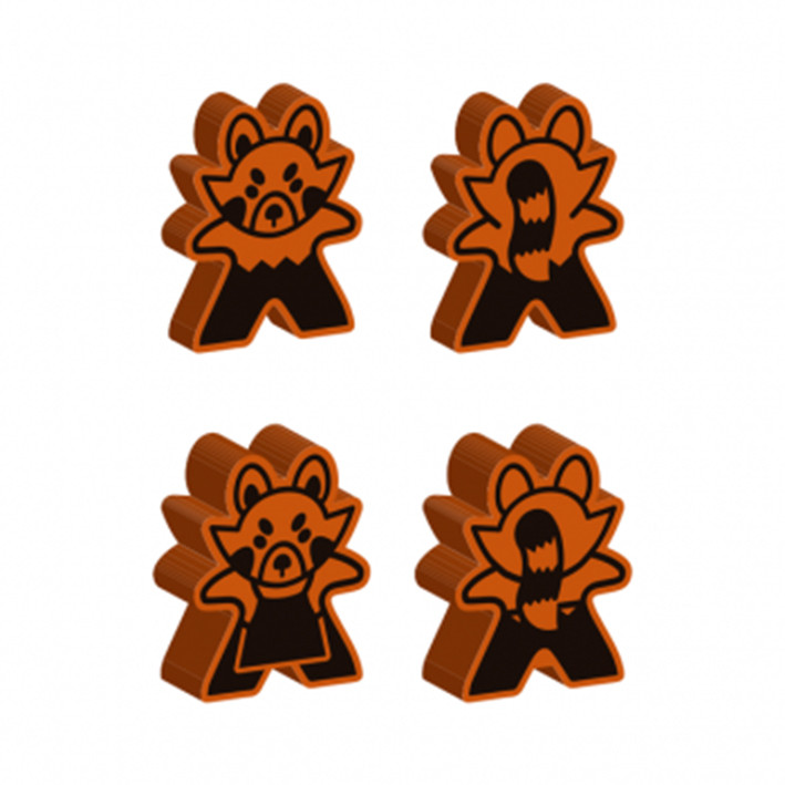 Seize the Bean: Cubee Meeples (Bearista) (8-Pack)