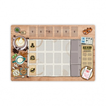 Seize the Bean: Linen Play Mat "Woodtisch" Edition