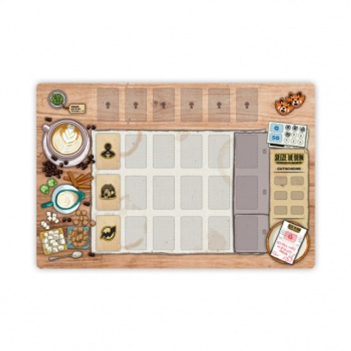 Seize the Bean: Linen Play Mat "Woodtisch" Edition