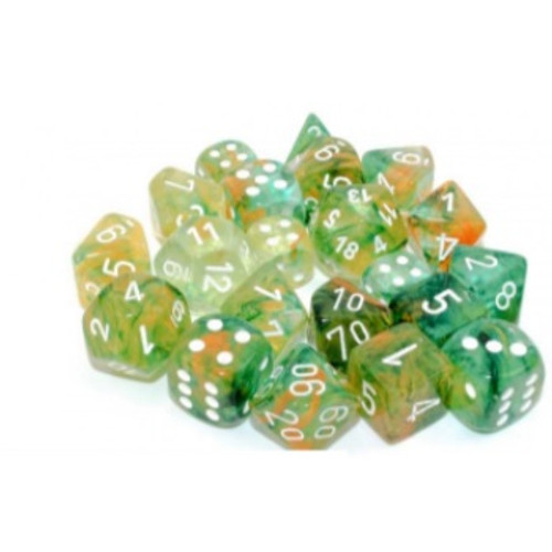 Chessex 12mm W6 - Nebula TM Spring/white Luminary Dice Block™ (36 dice)