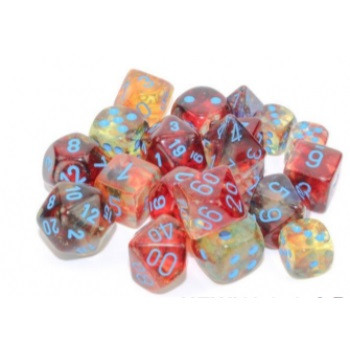 Chessex 7 Würfel Set - Nebula TM Primary/blue Luminary