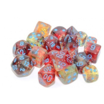 Chessex 16mm W6 - Nebula TM Primary/blue Luminary Dice Block™ (12 dice)