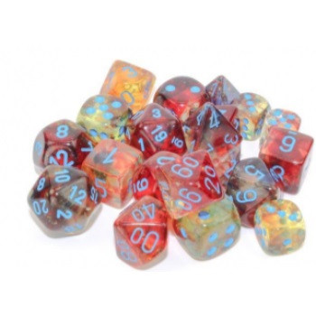 Chessex 12mm W6 - Nebula TM Primary/blue Luminary Dice Block™ (36 dice)