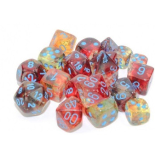 Chessex 12mm W6 - Nebula TM Primary/blue Luminary Dice Block™ (36 dice)