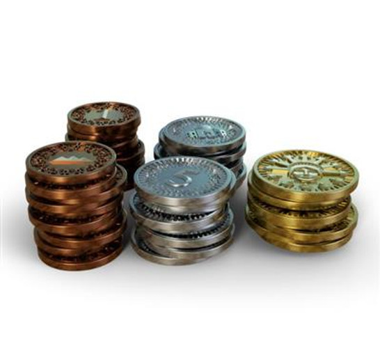 49 Metal Coins -  Millennia: Tracks of Time