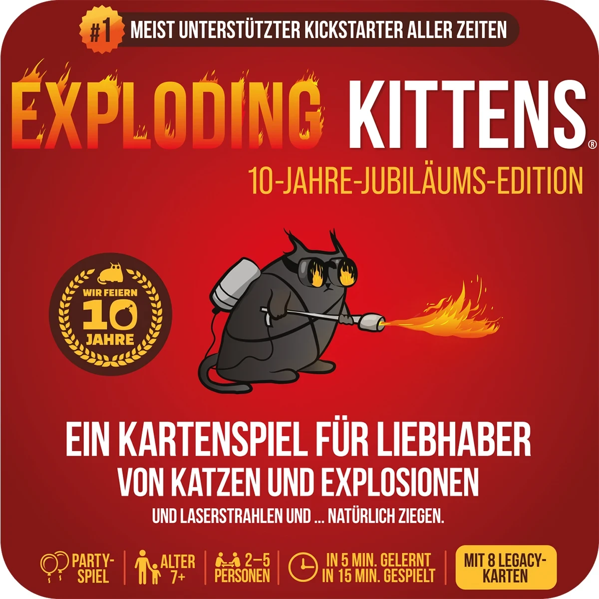 Exploding Kittens - 10-Jahre-Jubiläums-Edition (Tin)