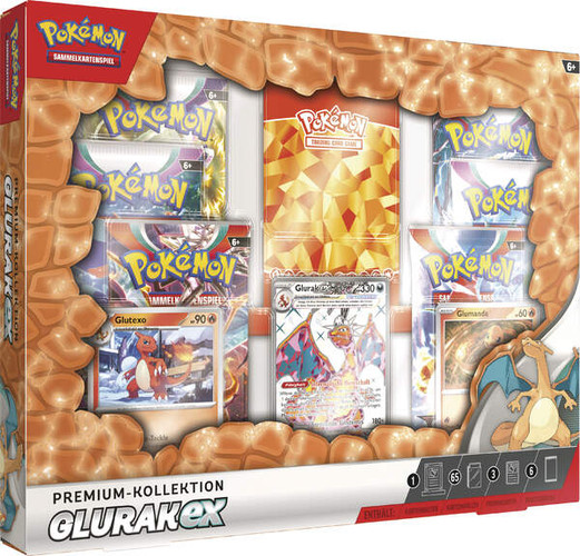 EX Premium Collection - Glurak-ex - Karmesin & Purpur - Paldeas Schicksale - Pokémon (DE)   