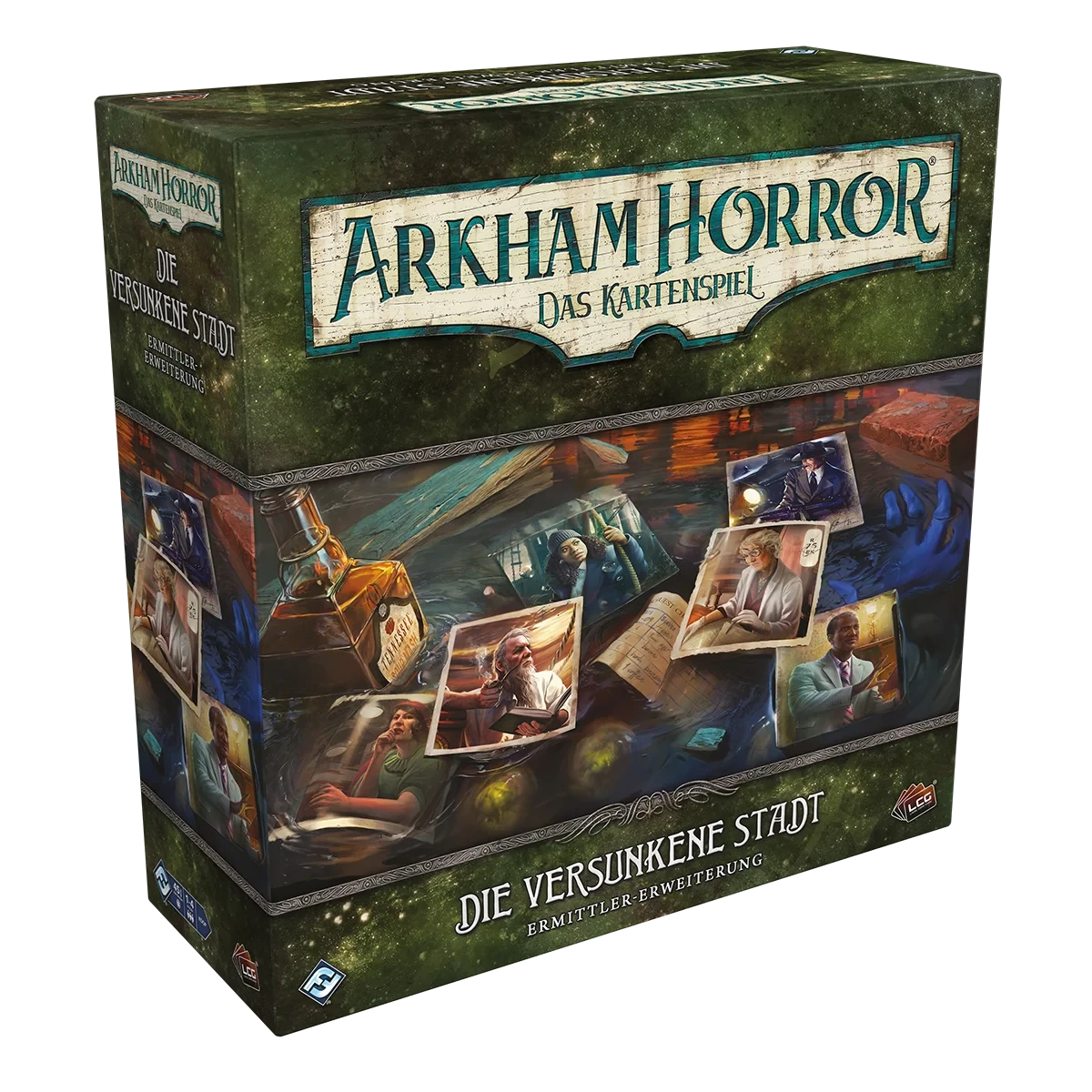 Die Versunkene Stadt (Ermittler-Erweiterung) - Arkham Horror - Das Kartenspiel