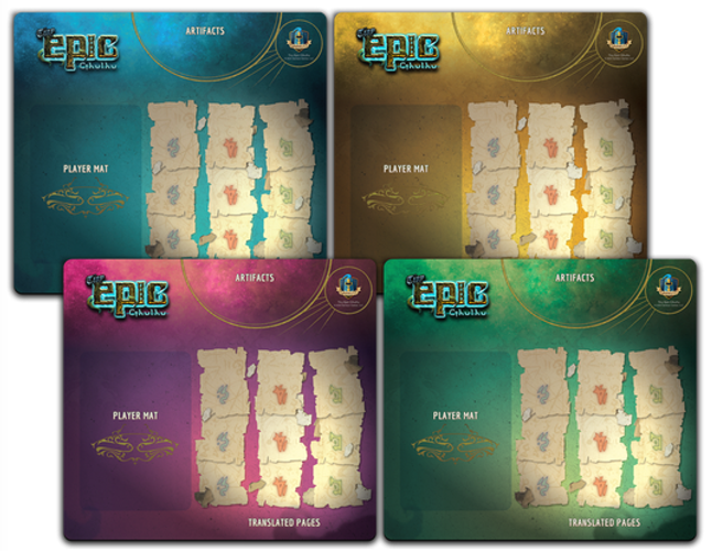 4-Pack Player Mats - Tiny Epic Cthulhu (EN) (Zubehör)