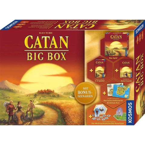 CATAN - BIG BOX (mit Bonus Szenarien)(inkl. Weihnachtsmann und Osterhase)(Neuauflage '2023)