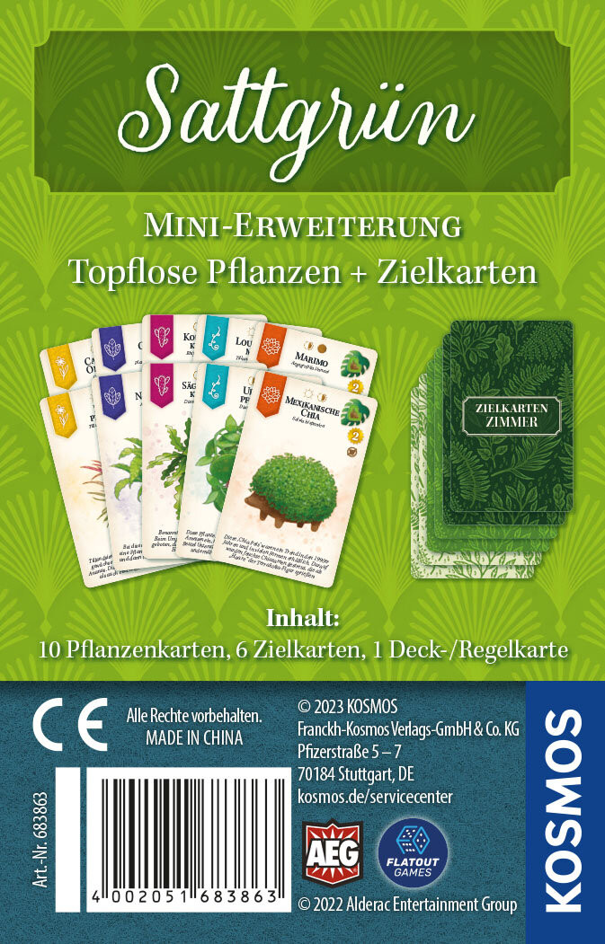 Topflose Pflanzen -Sattgrün (Mini- Erweiterung)