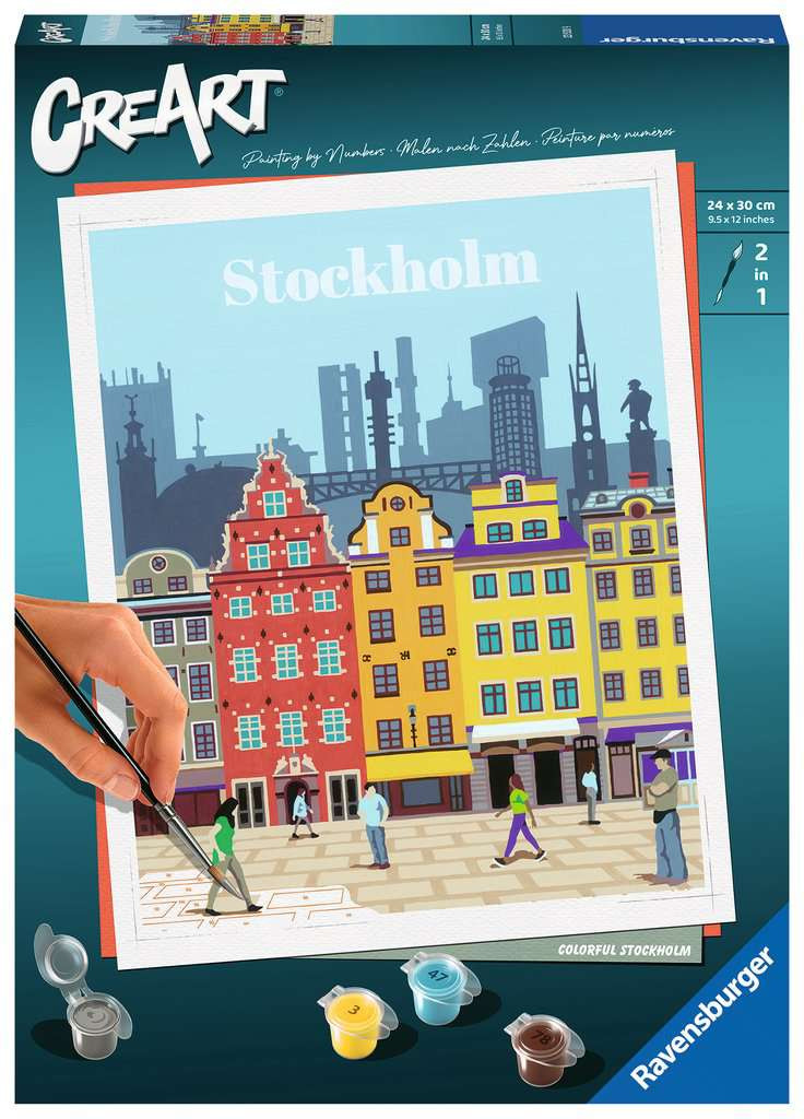 CreArt Farbenfrohes Stockholm