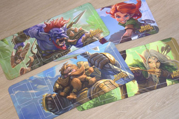 Boss Fighters QR Spielmatten (4 Stück) (DE/EN)