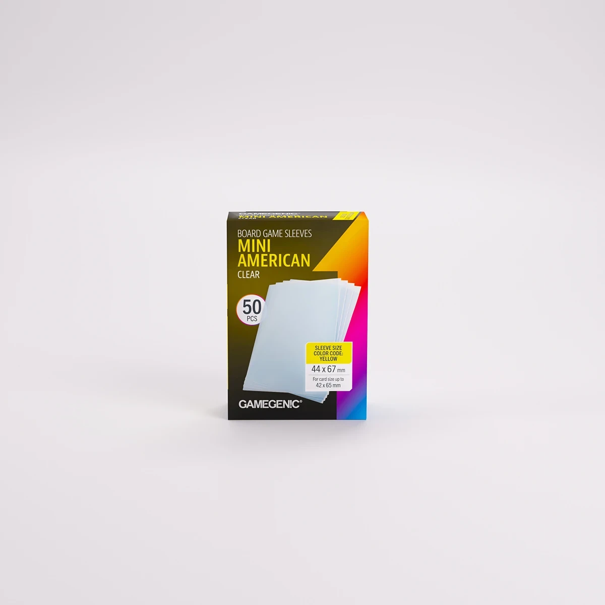 Board Game Sleeves - Mini American - Clear
