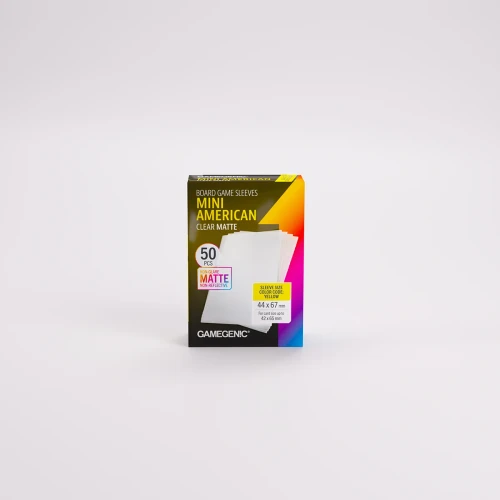 Board Game Sleeves - Mini American - Clear Matte