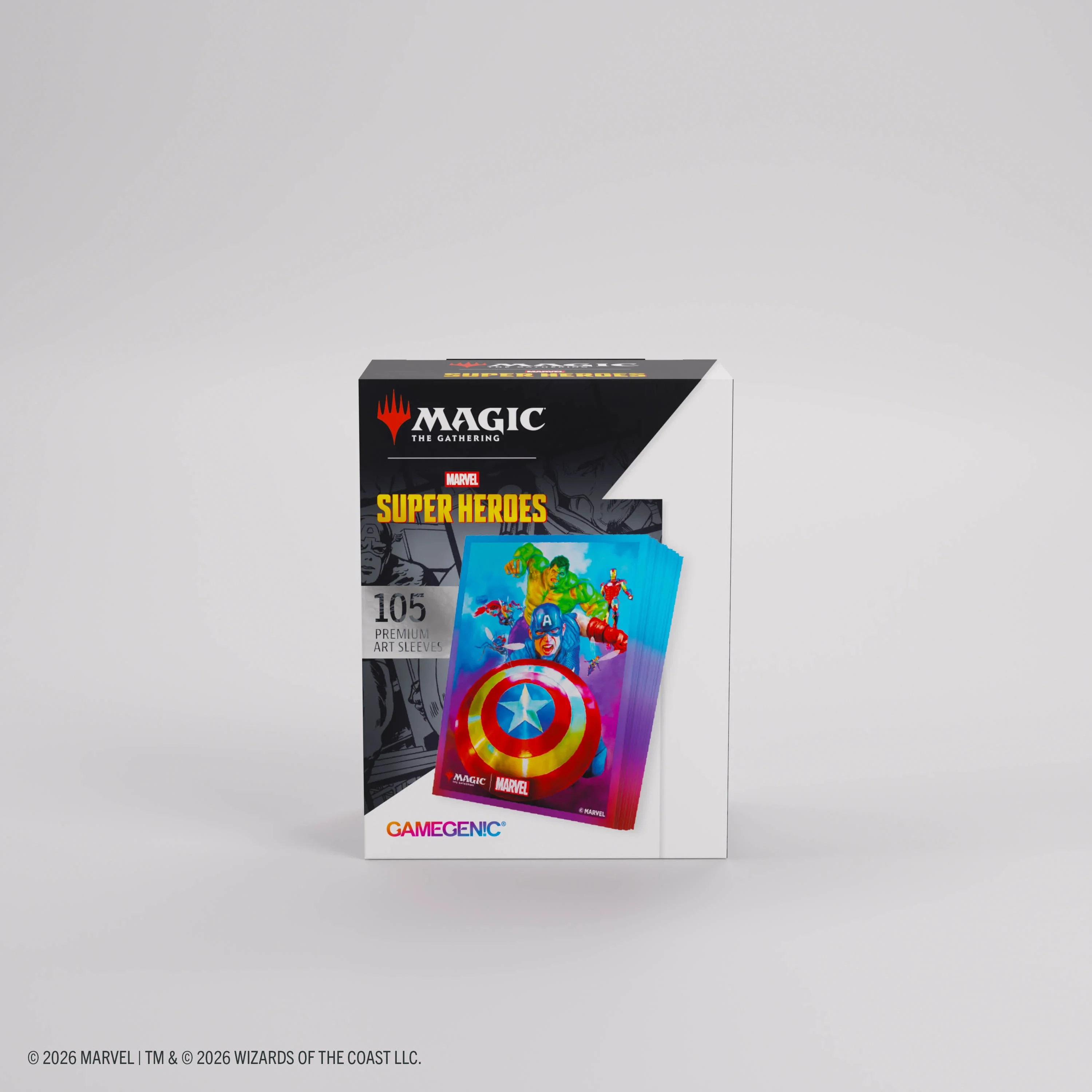 Magic: The Gathering | Marvel Super Heroes Premium Art Sleeves - Captain America, Team Leader
