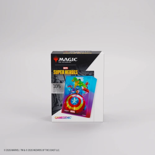 Magic: The Gathering | Marvel Super Heroes Premium Art Sleeves - Captain America, Team Leader