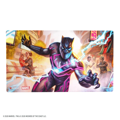 Magic: The Gathering | Marvel Super Heroes Shiny Playmat - Striking Black Panther