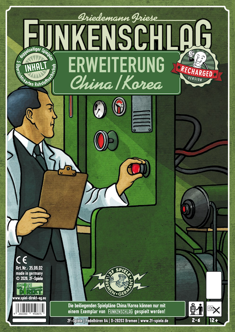China/Korea - Funkenschlag  (Recharged Version) (4. Erweiterung)