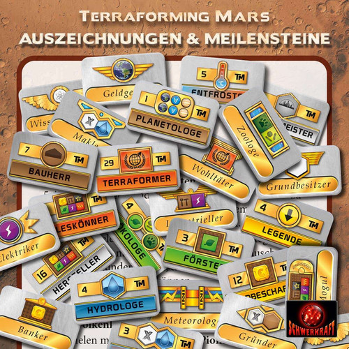 Terraforming Mars: Meilensteine und Auszeichnungen