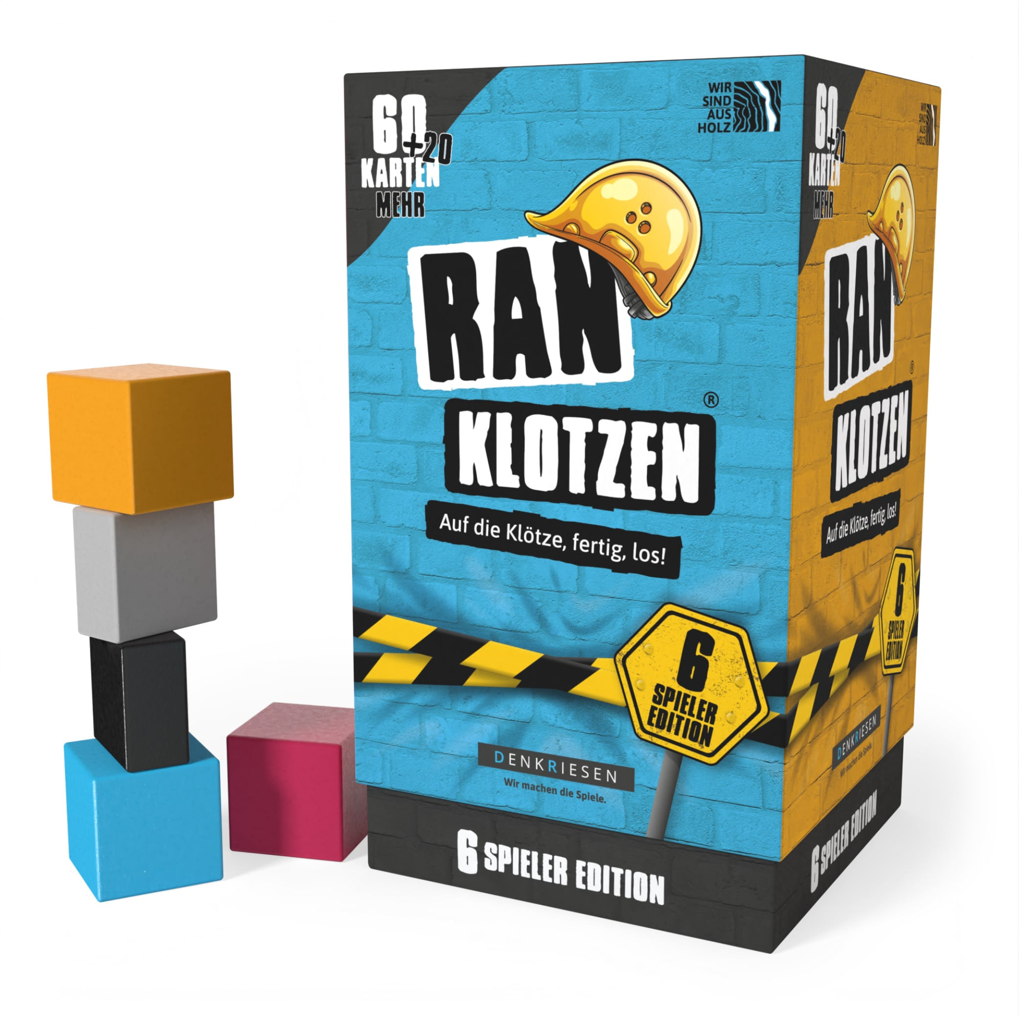 RANKLOTZEN - Auf die Klötze, fertig, los! (6 Spieler Edition)
