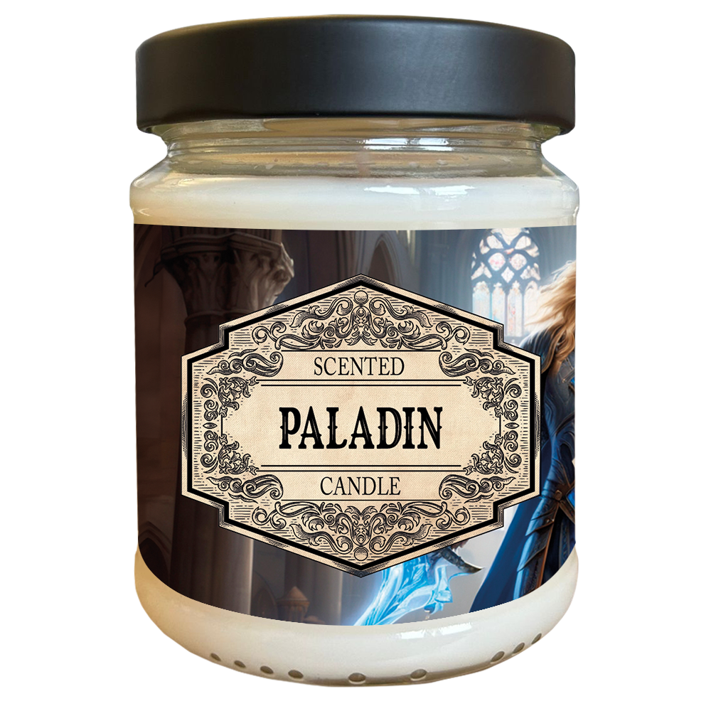 Scented Candle Paladin with Surprise Dice