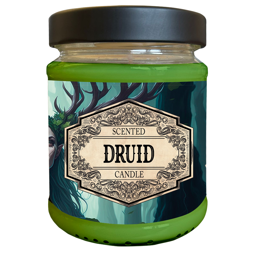 Scented Candle Druid with Surprise Dice