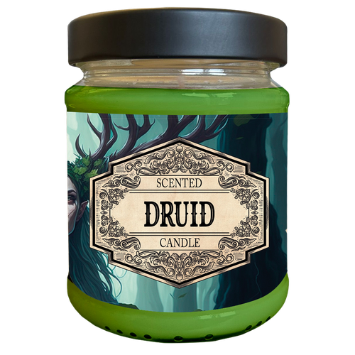 Scented Candle Druid with Surprise Dice