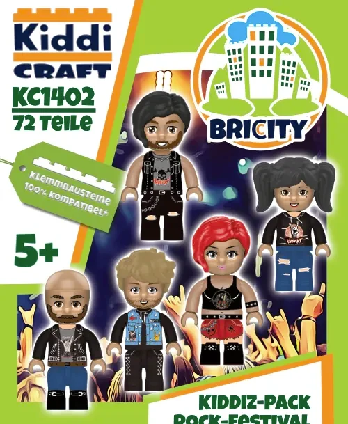 Kiddicraft KC1402 KIDDIZ Figuren-Pack Rock Festival