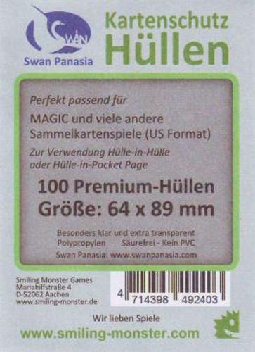 Kartenhüllen Premium, 64 mm x 89 mm (Swan Panasia)