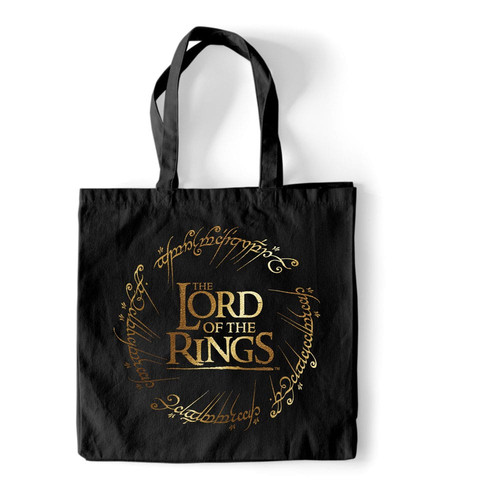 Herr der Ringe Tragetasche Goldfolie