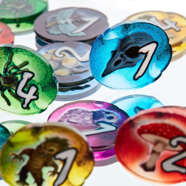 Acrylic Token und Marker für Die Quacksalber von Quedlinburg + Kräuterhexen + Alchemisten (Grundspiel und beide Erweiterungen)
