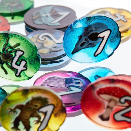 Acrylic Token und Marker für Die Quacksalber von Quedlinburg + Kräuterhexen + Alchemisten (Grundspiel und beide Erweiterungen)