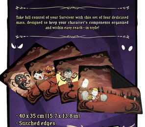 Player Mat Set (4) - Don't starve (Zubehör)