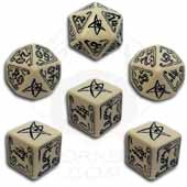 Cthulhu Würfelset Beige & Schwarz