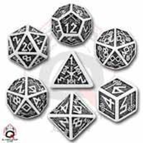 Dwarven Dice White/Black