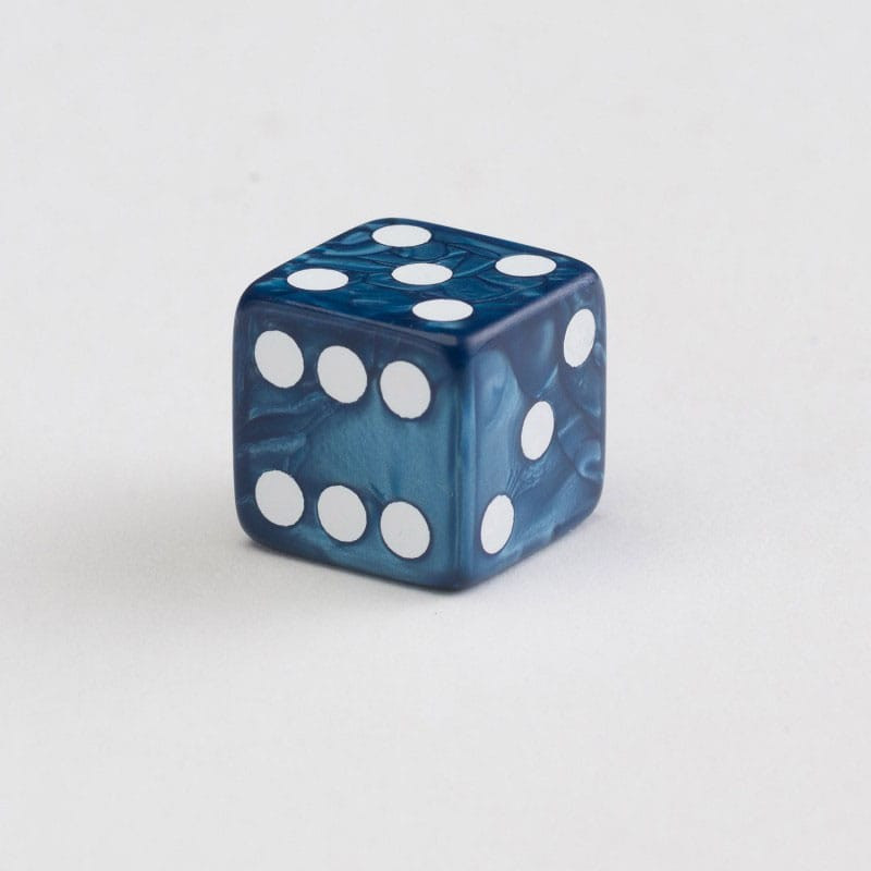 Q Workshop Würfel, D6, Cobalt, 16 mm