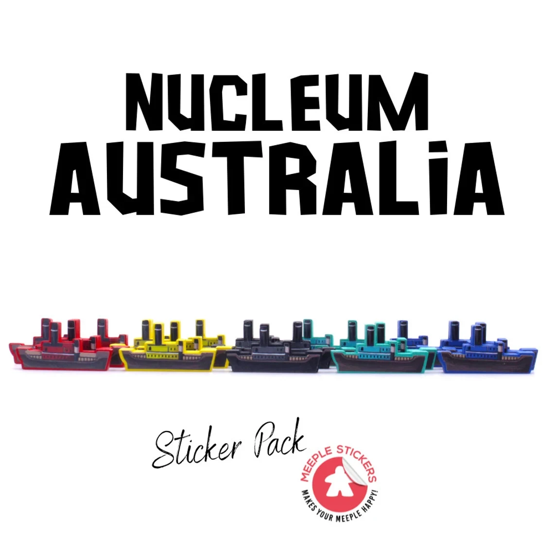 Nucleum Australia - Meeple Stickers