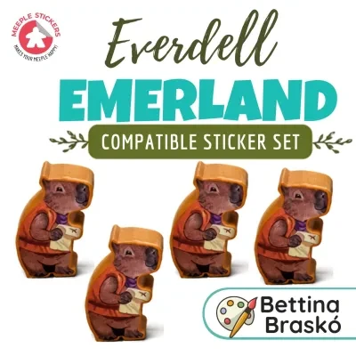 Everdell Emerland  - Meeple Stickers (Sticker für Emerland)