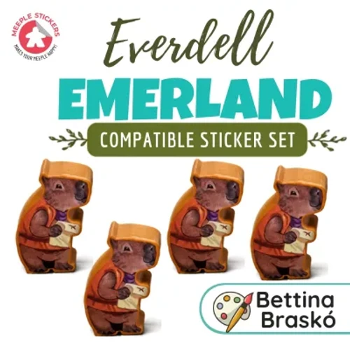 Everdell Emerland  - Meeple Stickers (Sticker für Emerland)