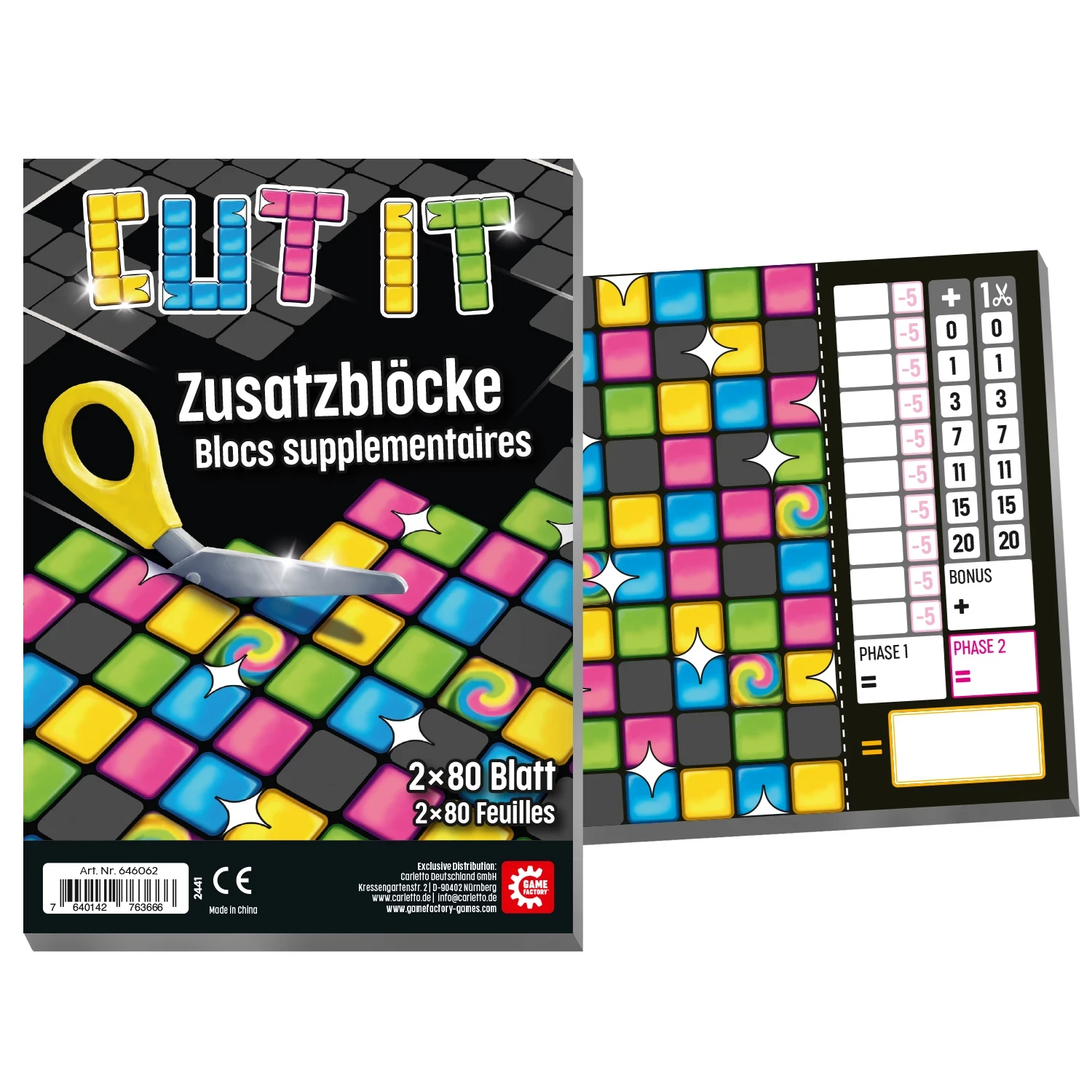 Zusatzblöcke - Cut it