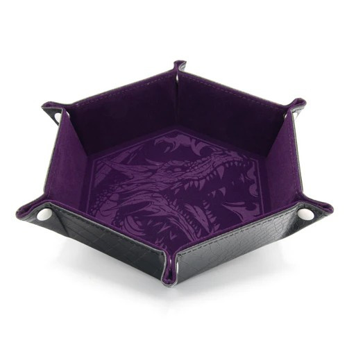 CritStones Foldable Dice Tray Dragon Skin Edition Purple (Würfelteller)