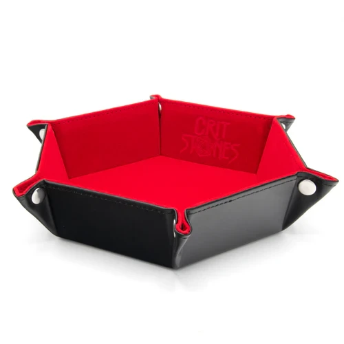 CritStones Foldable Dice Tray Red (Würfelteller)
