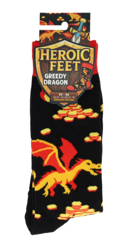 Greedy Dragon Socks -  EU 43 - 46 - Heroic Feet Socken/Socks