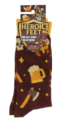 Mead & Mayhem Socks -  EU 39 - 42 - Heroic Feet Socken/Socks