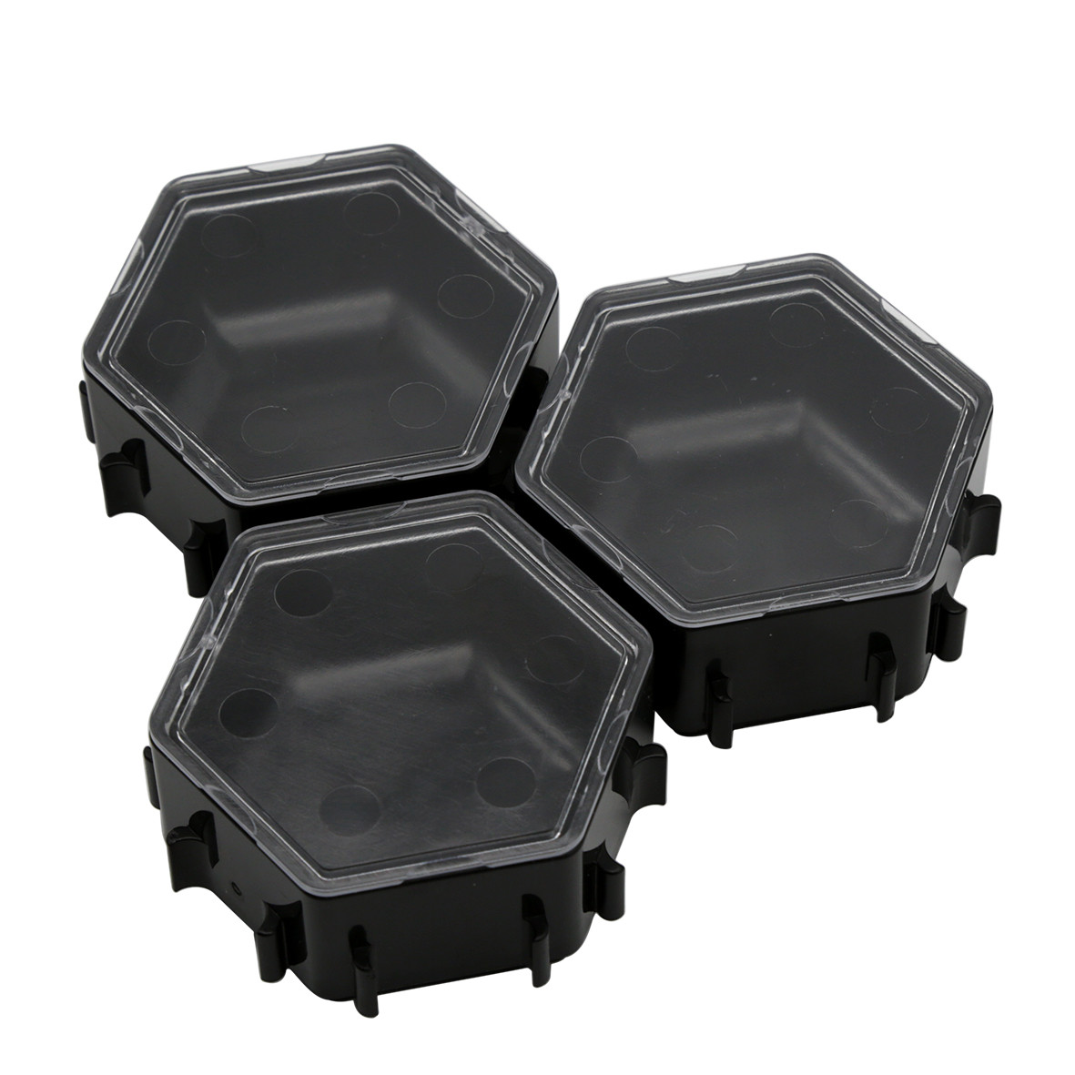 Eva & Adam SPACE BLACK Honeycomb Ressourcenschalen (3er-Set)